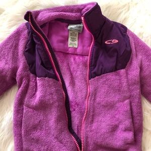 Purple fleece Champion jacket